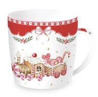 Carica l&#39;immagine nel visualizzatore di Gallery, Tazza in porcellana con scatola di latta &quot;Sweet Christmas&quot;
