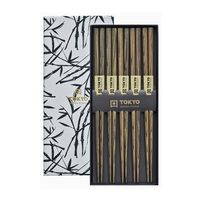 Set bacchette sushi Tokyo Design Bamboo White