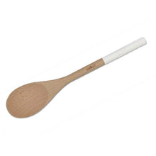 Carica l'immagine nel visualizzatore di Gallery, Set cucchiaio e mestolo in legno di faggio manico Bianco Polare
