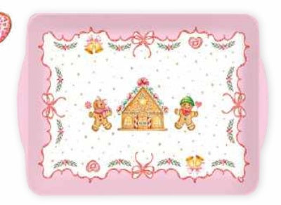 Vassoio con manici in melammina 33X22 SWEET CHRISTMAS