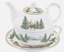 Carica l&#39;immagine nel visualizzatore di Gallery, Tea for One in porcellana in colour box White Forest
