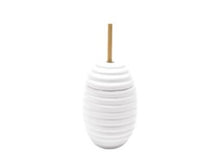 Carica l&#39;immagine nel visualizzatore di Gallery, Vasetto miele con spargimiele in legno Maxwell Williams

