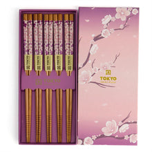 Carica l&#39;immagine nel visualizzatore di Gallery, Set bacchette sushi Tokyo Design Purple Sakura
