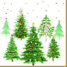 Carica l&#39;immagine nel visualizzatore di Gallery, Tovaglioli di carta 33*33 conf. da 20 Festive Trees - Prezzo Outlet
