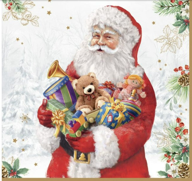 Tovaglioli di carta 33*33 collezione Santa Is Coming