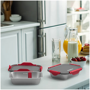 Set 2 vaschette per lunchbox HEATSBOX Style+