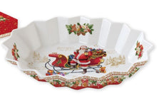 Carica l&#39;immagine nel visualizzatore di Gallery, Piatto da portata ovale in porcellana in confezione regalo Christmas Memories
