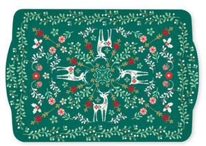 Vassoio con manici in melammina 33x22 CHRISTMAS FOLK