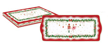 Carica l&#39;immagine nel visualizzatore di Gallery, Vassoio in porcellana 35*15 in confezione regalo MAGIE DE NOEL
