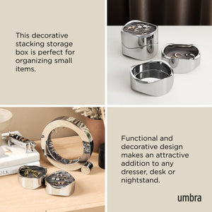Portagioie Wavy Chrome Umbra