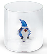 Carica l&#39;immagine nel visualizzatore di Gallery, Bicchiere in vetro con soggetto interno Gnomo
