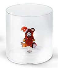 Carica l&#39;immagine nel visualizzatore di Gallery, Bicchiere in vetro con soggetto interno Orsetto
