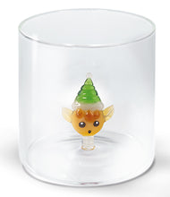 Carica l&#39;immagine nel visualizzatore di Gallery, Bicchiere in vetro con soggetto interno Elfo
