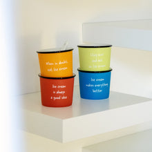 Carica l&#39;immagine nel visualizzatore di Gallery, Set 4 coppette gelato in porcellana con cucchiaino Habana Line WD Lifestyle
