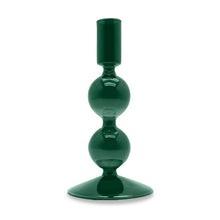 Carica l'immagine nel visualizzatore di Gallery, Portacandele in vetro 16cm verde petrolio
