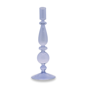 Portacandele in vetro 25cm WD Lifestyle Lilla