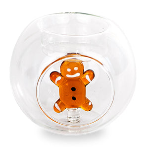 Porta candela tea-light in vetro Gingerbread
