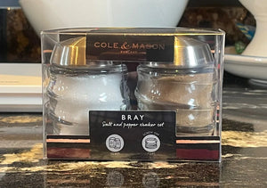 Cole & Mason - Bray glass shakers set , 7 cm set sale e pepe