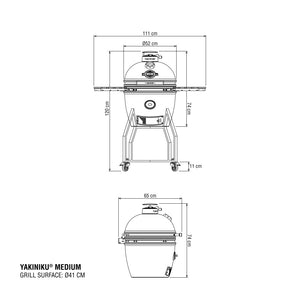 Barbecue a carbone Yakiniku Kamado Medium Complete