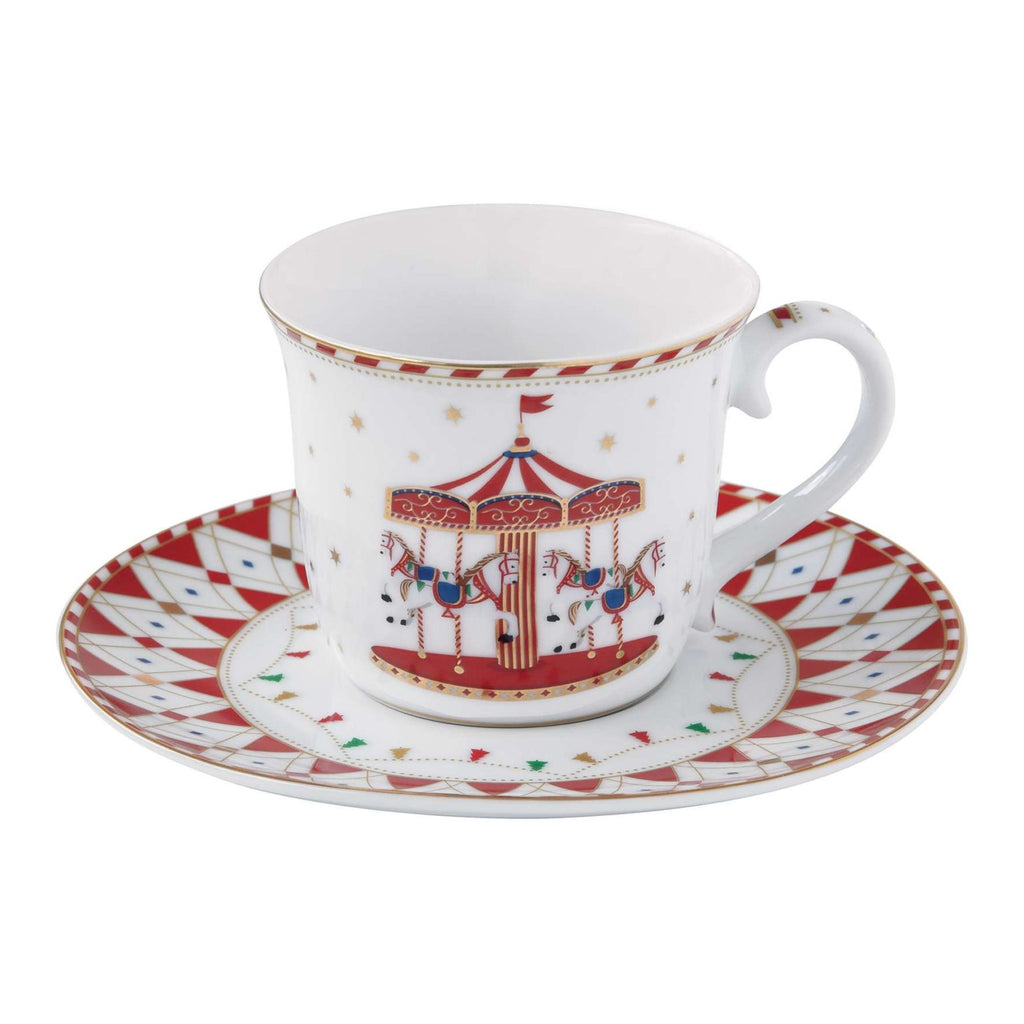 Tazza da the con piatto Christmas Wonderland