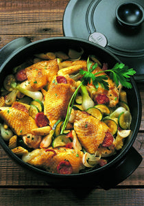 Cocotte tonda Ø22 cm 2,5lt Emile Henry Fusain