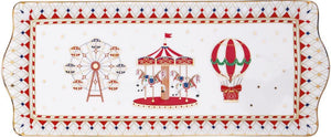 Vassoio  in porcellana 35x15 Christmas Wonderland