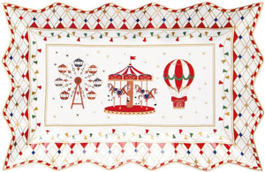 Piatto da portata  in porcellana 35x23Christmas Wonderland