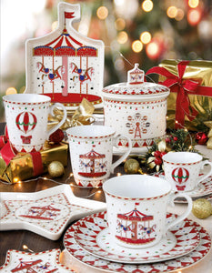 Vassoio  in porcellana 35x15 Christmas Wonderland