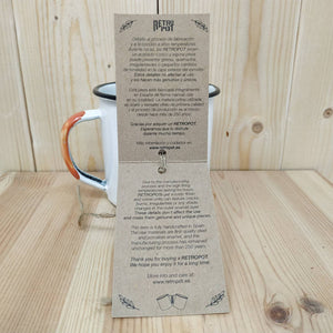 Tazza RETROPOT acciaio smaltato "Home Van"