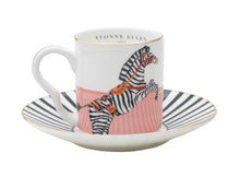 Carica l&#39;immagine nel visualizzatore di Gallery, Set 2 tazzine espresso con piattino Yvonne Ellen Dog/Zebra
