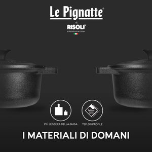 Casseruola cocotte alluminio pressofuso "LE PIGNATTE" RISOLÌ