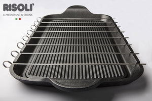 Brochette in alluminio pressofuso con spiedini in acciaio inox RISOLÌ