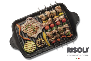 Brochette in alluminio pressofuso con spiedini in acciaio inox RISOLÌ