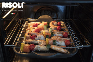 Brochette in alluminio pressofuso con spiedini in acciaio inox RISOLÌ
