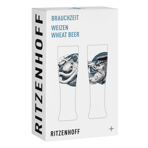 Confezione 2 bicchieri da birra BRAUCHZEIT #5 "HARRIS POLPO & CAPITANO" RITZENHOFF
