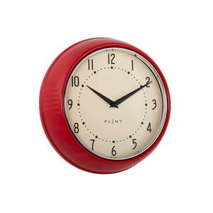 Orologio da parete PLINT Retro Wall Clock rosso