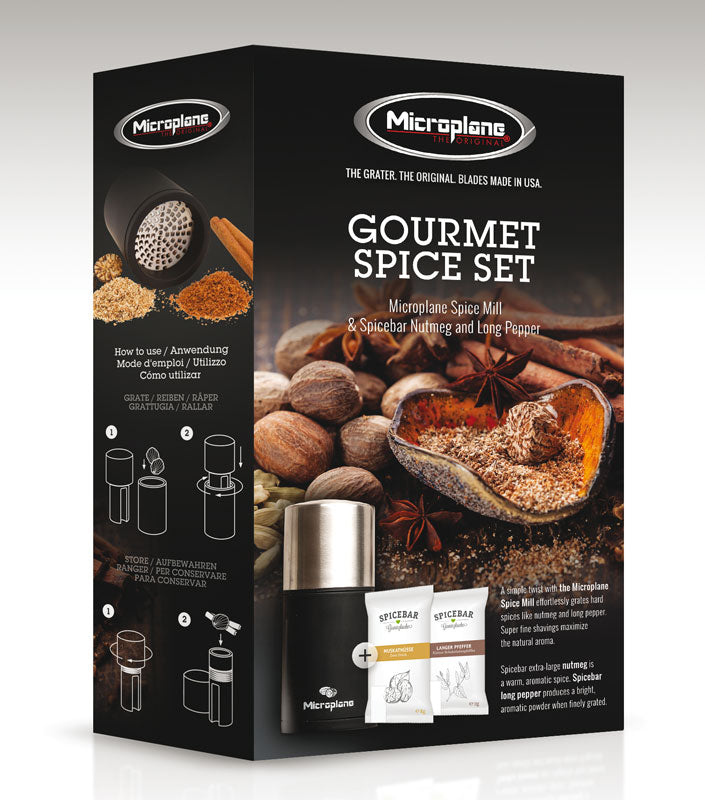 Microplane Gourmet Spice Set macinaspezie in confezione regalo