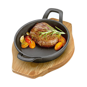 Padella in ghisa con base in legno  KÜCHENPROFI "BBQ"