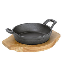 Carica l&#39;immagine nel visualizzatore di Gallery, Padella in ghisa con base in legno  KÜCHENPROFI &quot;BBQ&quot;
