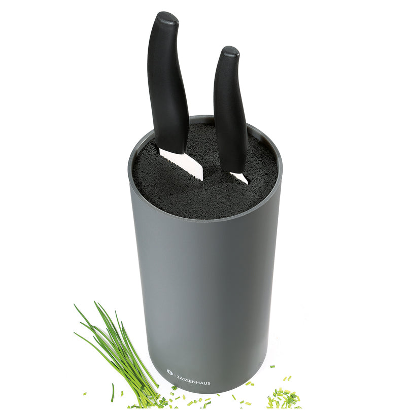 Ceppo portacoltelli tondo con setole estraibili ZASSENHAUS