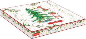 Piatto torta in porcellana con paletta Ready For Christmas
