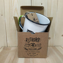 Carica l&#39;immagine nel visualizzatore di Gallery, Tazza RETROPOT acciaio smaltato &quot;Stop &amp; Look&quot;
