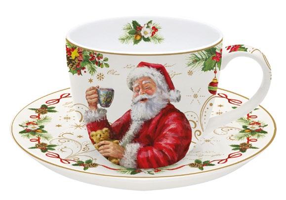 Tazza colazione con piatto Magic Christmas