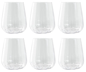Bicchiere tumbler Rinascimento Livellara 6 pezzi Clear 400ml