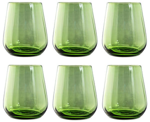 Bicchiere tumbler Rinascimento Livellara 6 pezzi Green 400ml