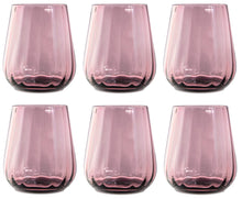Carica l&#39;immagine nel visualizzatore di Gallery, Bicchiere tumbler Rinascimento Livellara 6 pezzi Purple 400ml
