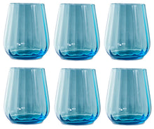 Carica l&#39;immagine nel visualizzatore di Gallery, Bicchiere tumbler Rinascimento Livellara 6 pezzi Turquoise 400ml
