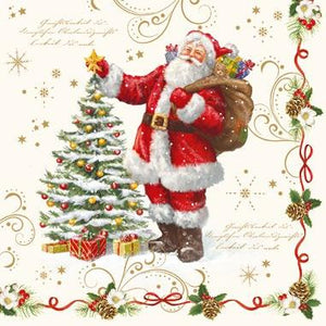 Confezione 20 tovaglioli carta 33x33 Magic Christmas