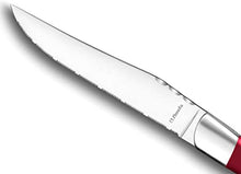 Carica l&#39;immagine nel visualizzatore di Gallery, Cofanetto 6 coltelli da bistecca AMEFA rosso

