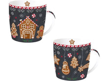 Carica l&#39;immagine nel visualizzatore di Gallery, Set 2 tazze in confezione regalo 350ml Gingerbread
